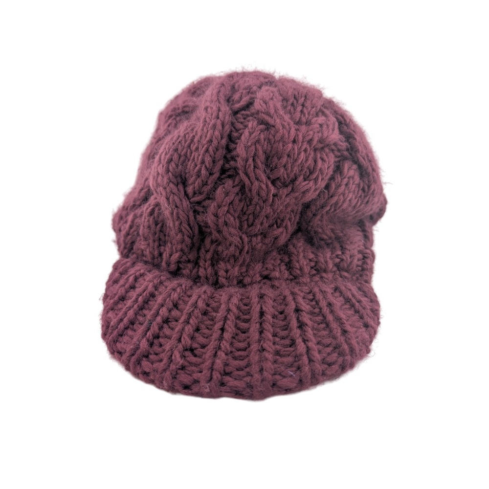 Cabela's Women's Caspar Range Visor Beanie Hat Sugar Plum Knit Cap‎ Winter